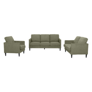 Fabric Sofa Set; 6-Seater (3+2+1), Mocha