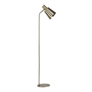 Domus: Metal Floor Lamp; 25W, E14x1, Antique Brass