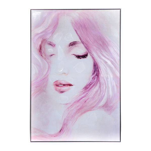 Beautiful Woman Oil Painting With Frame: (80x120x2.2)cm