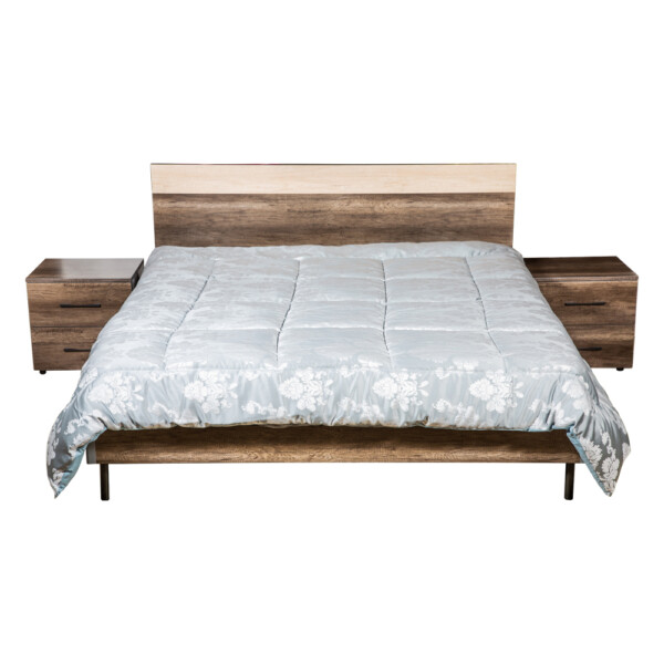 Domus: Jacquard King Comforter Set, 6pc 250TC, Silver R/Metallic Blue
