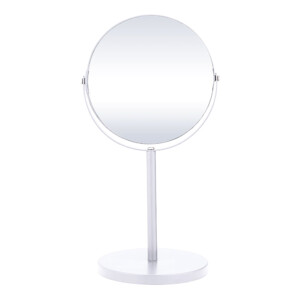 Mirror Round Table Standing Mirror; (18x15x34.5)cm, Silver