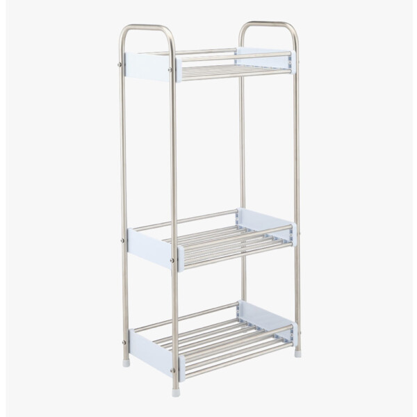 Rocky 3 Tier Storage Shelf BS03 SL: (16x27x58.7)cm, Silver