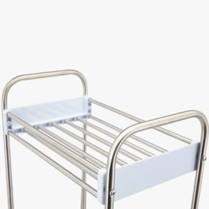 Rocky 3 Tier Storage Shelf BS03 SL: (16x27x58.7)cm, Silver