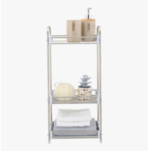 Rocky 3 Tier Storage Shelf BS03 SL: (16x27x58.7)cm, Silver