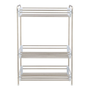 Rocky 3 Tier Storage Shelf DR03W SL: (20.4x40.2x57.8)cm, Silver