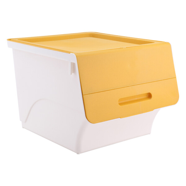 Otello Stackable Storage Box, 34Lts; (38x45.5x31)cm, Yellow