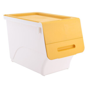 Otello Stackable Storage Box, 24Lts; (28.5x45.5x31)cm, Yellow