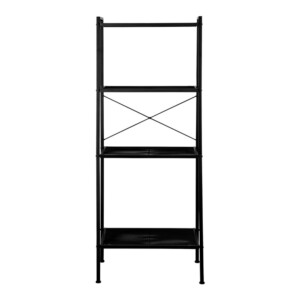 Kurt 4-Tier Storage Shelf; (59x35.4x147)cm, Black