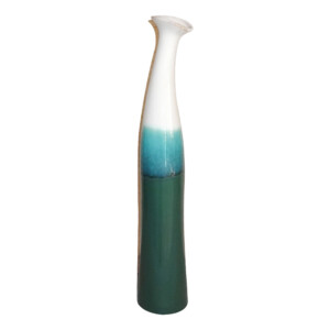Decorative Long Conic Ceramic Vase: (8.8x8.8x48.8)cm