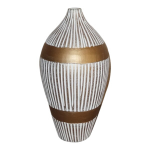 Decorative Nordic Style Ceramic Vase: (16.3x16.3x31.3)cm