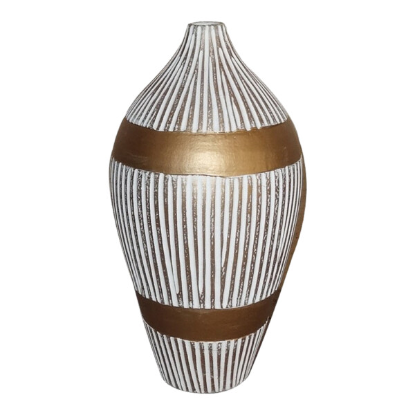 Decorative Nordic Style Ceramic Vase: (16.3x16.3x31.3)cm