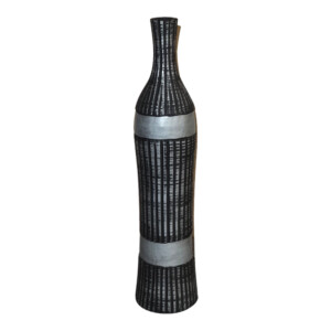 Decorative Bottle Design Ceramic Vase: (9x9x40)cm