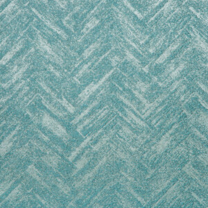 Laurena Arezo Collection: DDECOR Textured Chevron Patterned Furnishing Fabric, 280cm, Teal Blue