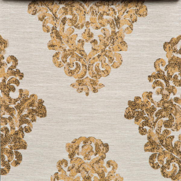 Spartan II Collection: Gold Brocade Furnishing Fabric, 280cm