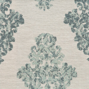 Spartan II Collection: Mint Green Brocade Furnishing Fabric, 280cm