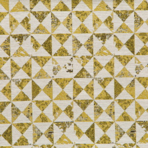 Spartan II Collection: Lime Triangular Motifs Furnishing Fabric, 280cm