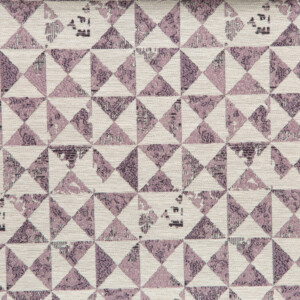Spartan II Collection: Lilac Triangle Motifs Furnishing Fabric, 280cm