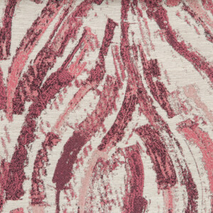 Spartan II Collection: Magenta Abstract Curved Lines Furnishing Fabric, 280cm
