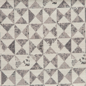 Spartan II Collection: Grey Triangle Motifs Furnishing Fabric, 280cm