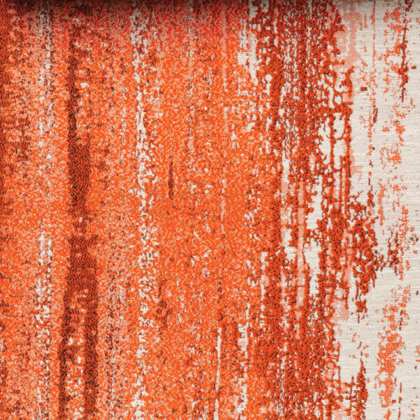 Spartan II Collection: Orange Brushed Furnishing Fabric, 280cm