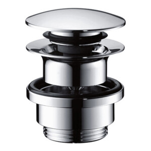 Axor: DN32: Push Open Basin Waste With OverFlow, Brushed Bronze