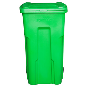 TopTank : Garbage Bin With Wheels, 360Litres With Handle, Light Green