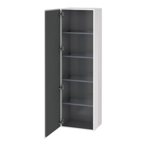L-Cube: Tall Cabinet: 1 Drawer; (176x50x36.3)cm, High Gloss White