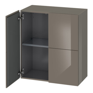 L-Cube: Semi-Tall Cabinet: 2 Doors; (80x70x36.3)cm, Flunnel Grey