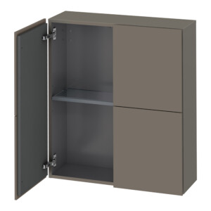 L-Cube: Semi Tall Cabinet; 70cm, Flannel Grey Satin Matt