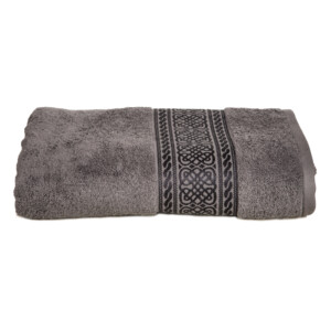 Arabes Beach Towel: (81x163)cm, Grey