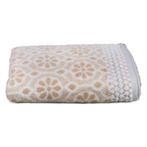 Daisy Bath Sheet: (81x163)cm, Beige