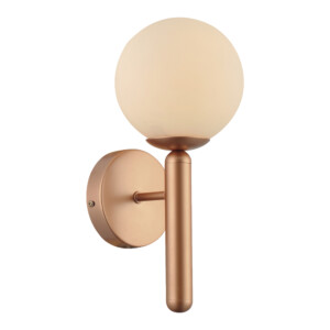 Domus: Wall Lamp; E14x1, 40W, Satin Rose Gold