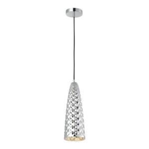 Domus: Wire Ceiling Pendant; E27x1, 40W, Chrome