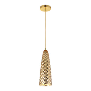 Domus: Wire Ceiling Pendant; E27x1, 40W, Gold