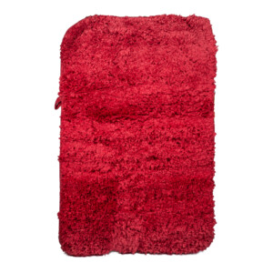 Microfiber Bath Mat: (50x80)cm, Burgundy