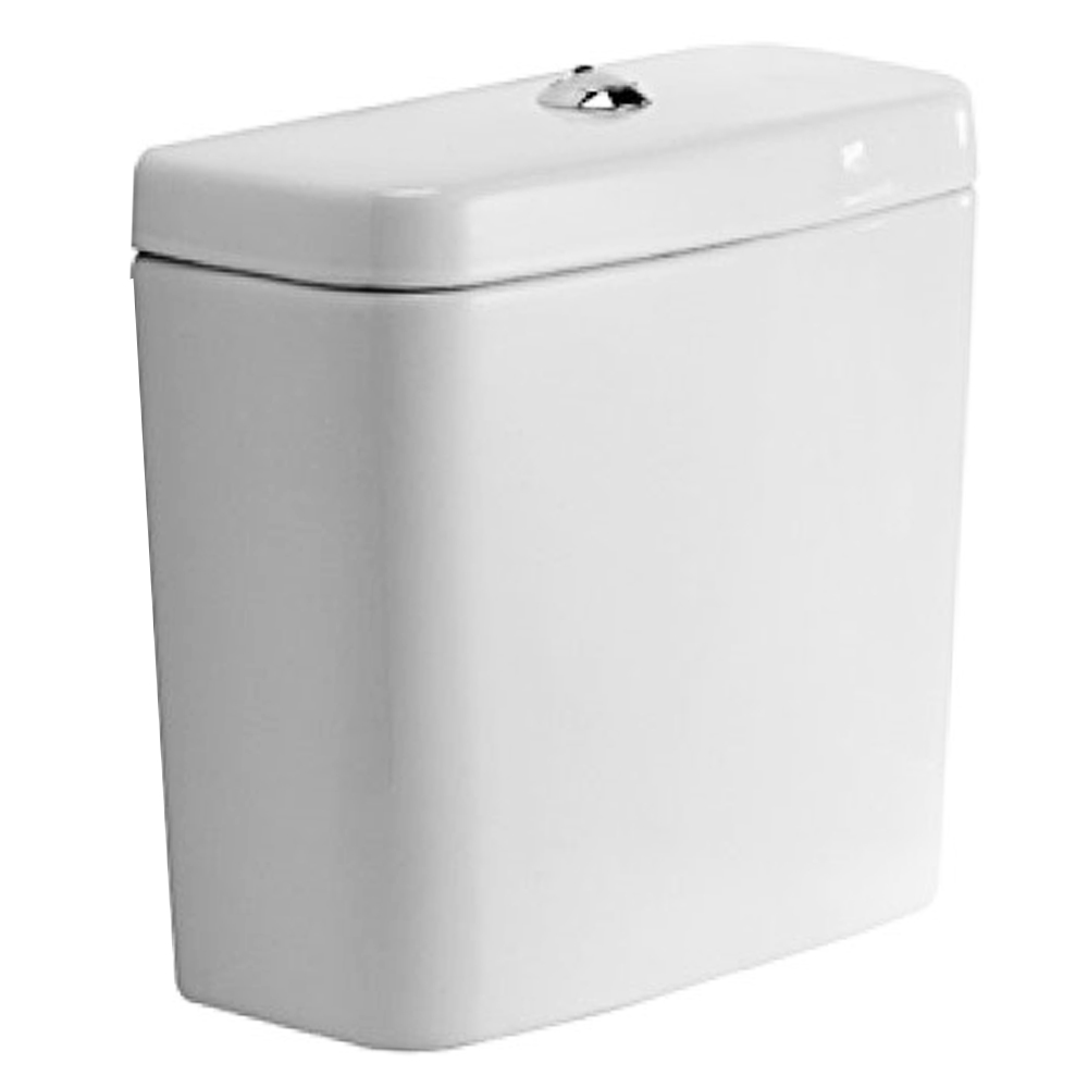 D-Code: Cistern With Dual Flush Mechanism, Inlet 1/2”, White