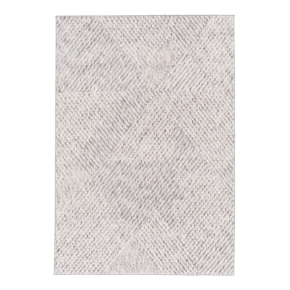 Balta: Re-Mix Carpet Rug; (80x150)cm, White/ light Grey