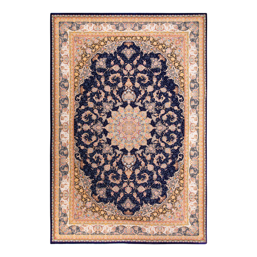 Farrahi: Arman Serapi Persian Carpet Rug, (200x300)cm, Brown/Black/Cream