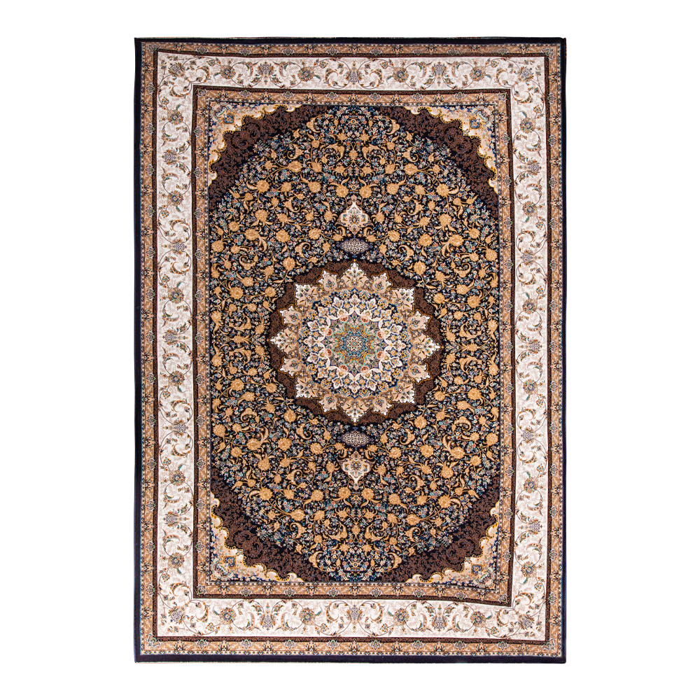 Farrahi: Hasht Behesht Round Medallion Carpet Rug, (200x300)cm