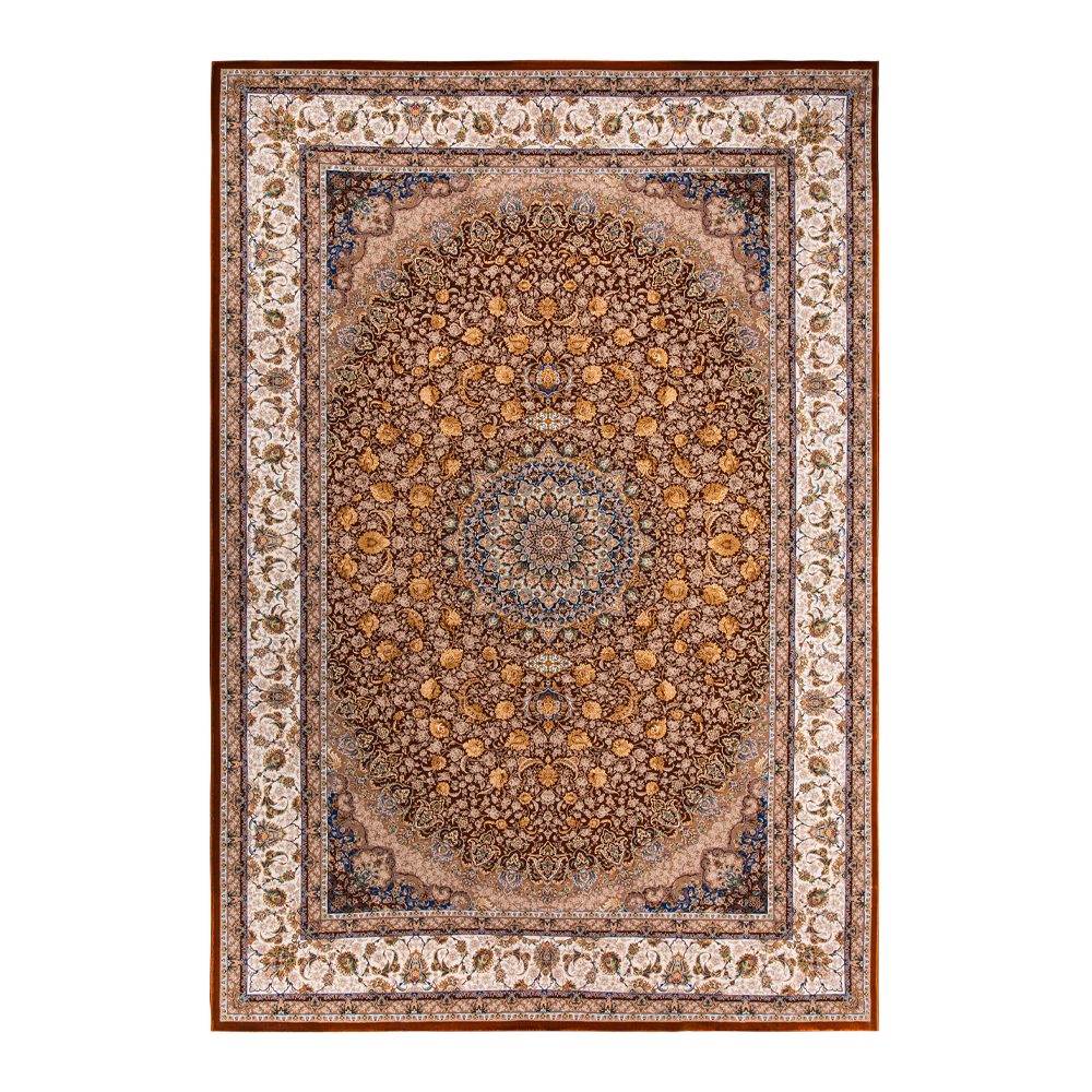 Farrahi: Hasht Behesht Round Star Medallion Carpet Rug, (200x300)cm