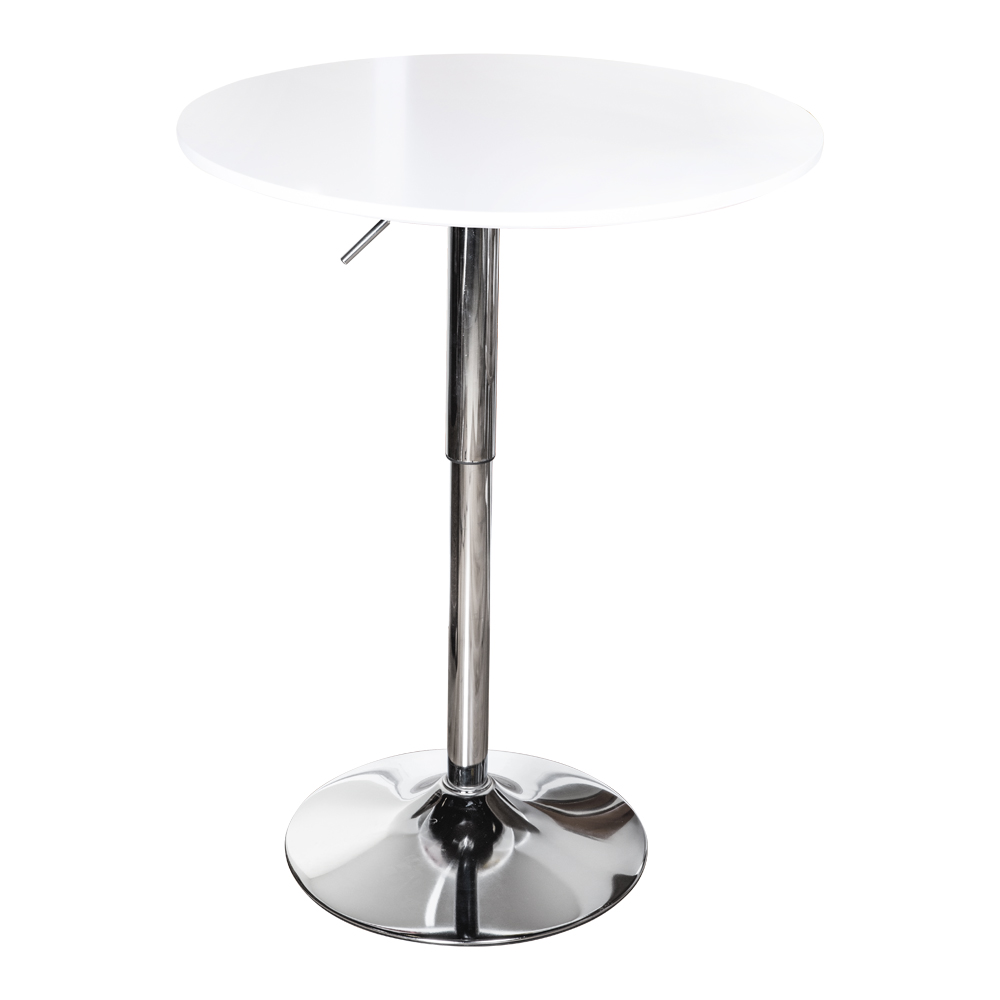 Round Bar Table; (ø60x72/95)cm, White
