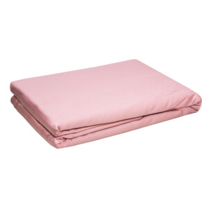 Single Fitted Bed Sheet, 1pc: (120x200+30)cm, Rosa