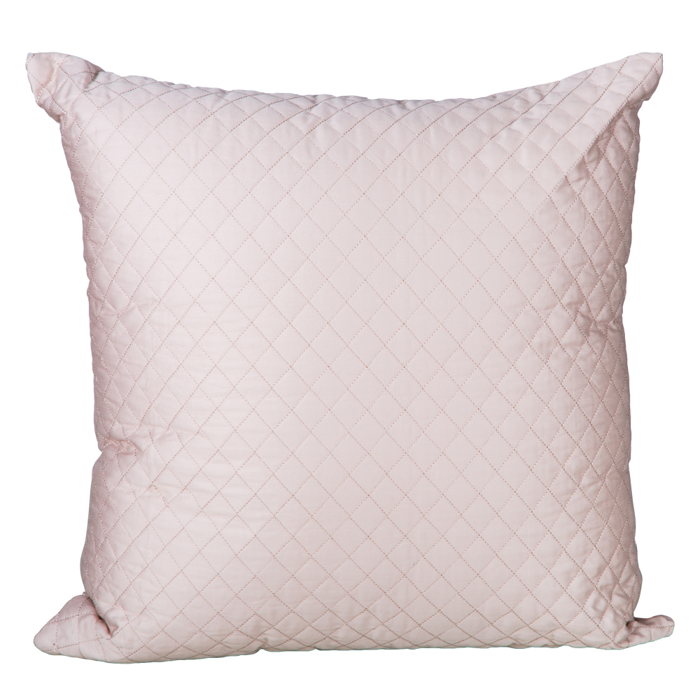 Filled Quilted Cushion Cover, Standard; (45x45)cm, Soft Latte