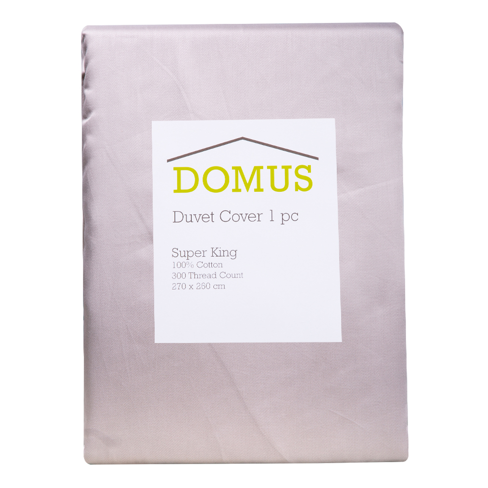 SuperKing Duvet Cover: 1pc: (260x270)cm, Soft Latte