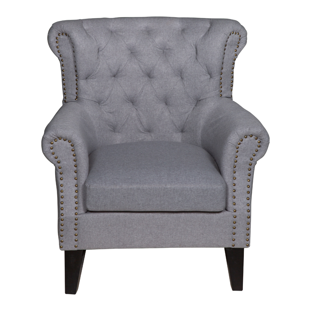 Accent Fabric Single Seater Leisure Chair, Grey