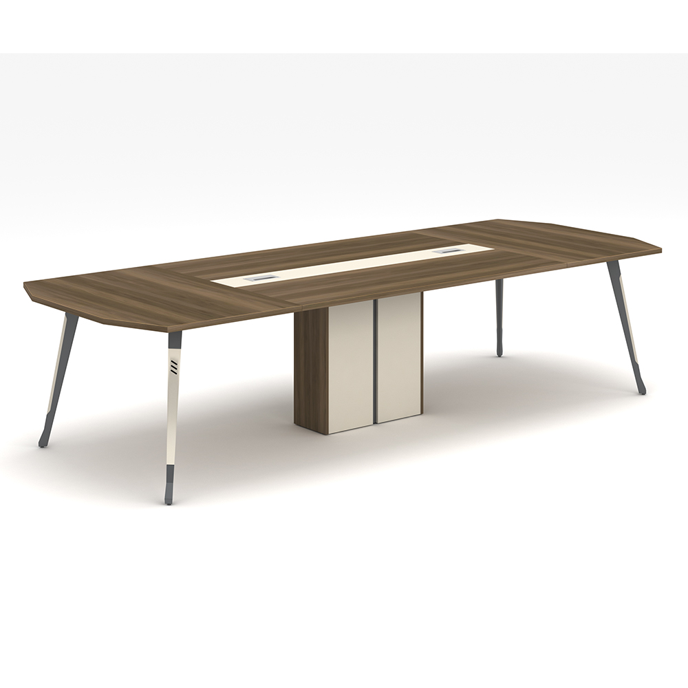 Meeting Table; (320x120x75)cm, Light Walnut/Beige