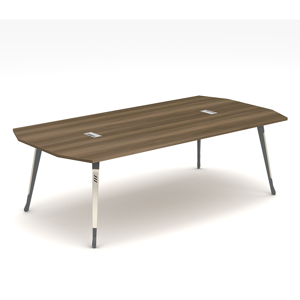 Meeting Table; (240x120x75)cm, Light Walnut/Beige