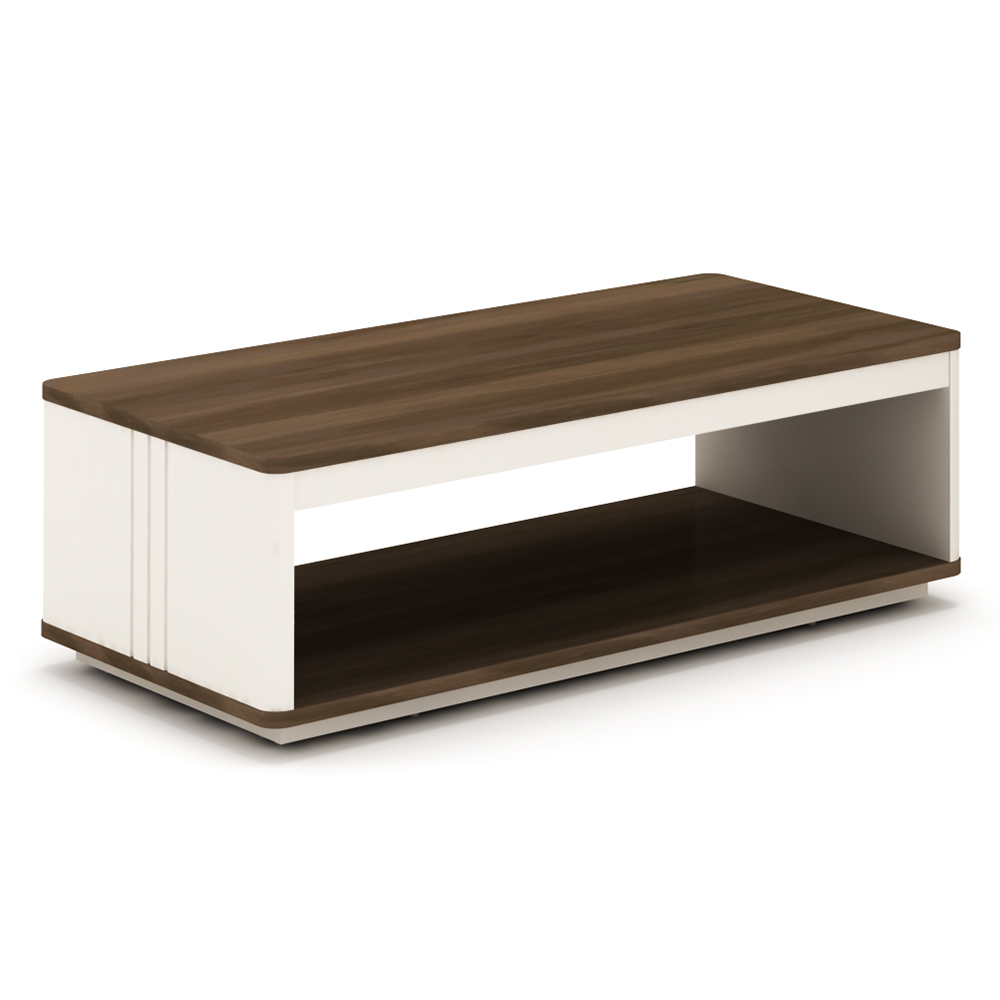 Office Coffee Table; (120x60x45)cm, Light Walnut/Beige
