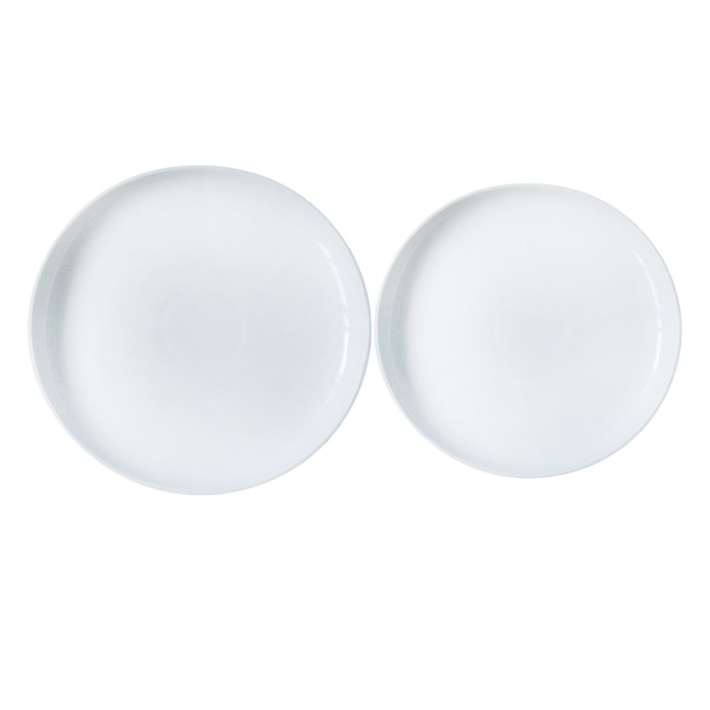 Domus: Porcelain Serving Plates Set; 2Pcs, White