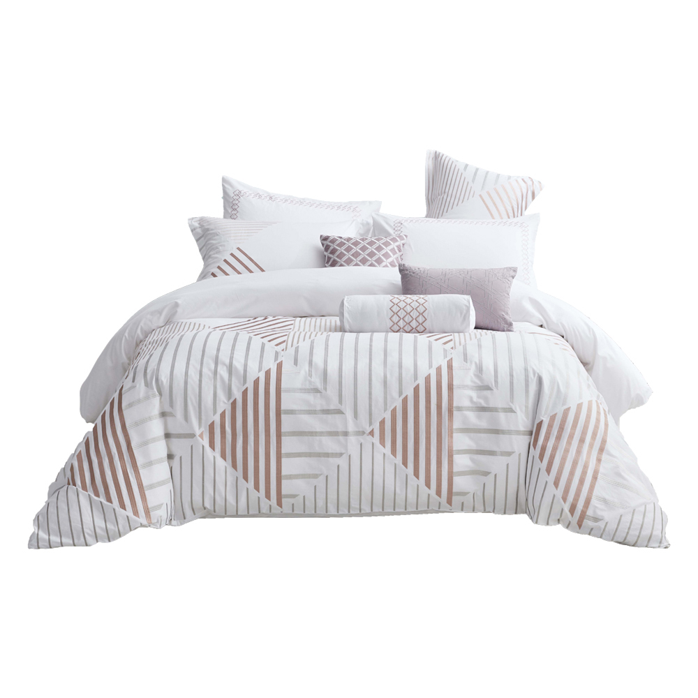 Domus: King Comforter Set 300GSM; (240x260)cm, 7Pcs, White